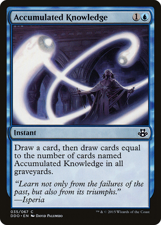 Accumulated Knowledge (DDO-035) - Duel Decks: Elspeth vs. Kiora