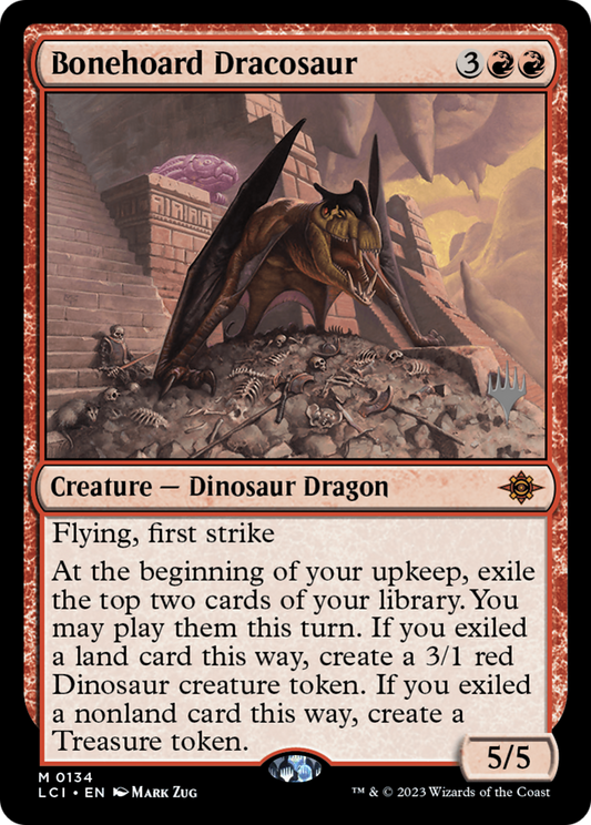 Bonehoard Dracosaur (PPLCI-134P) - The Lost Caverns of Ixalan Promos Foil (Promo Pack)