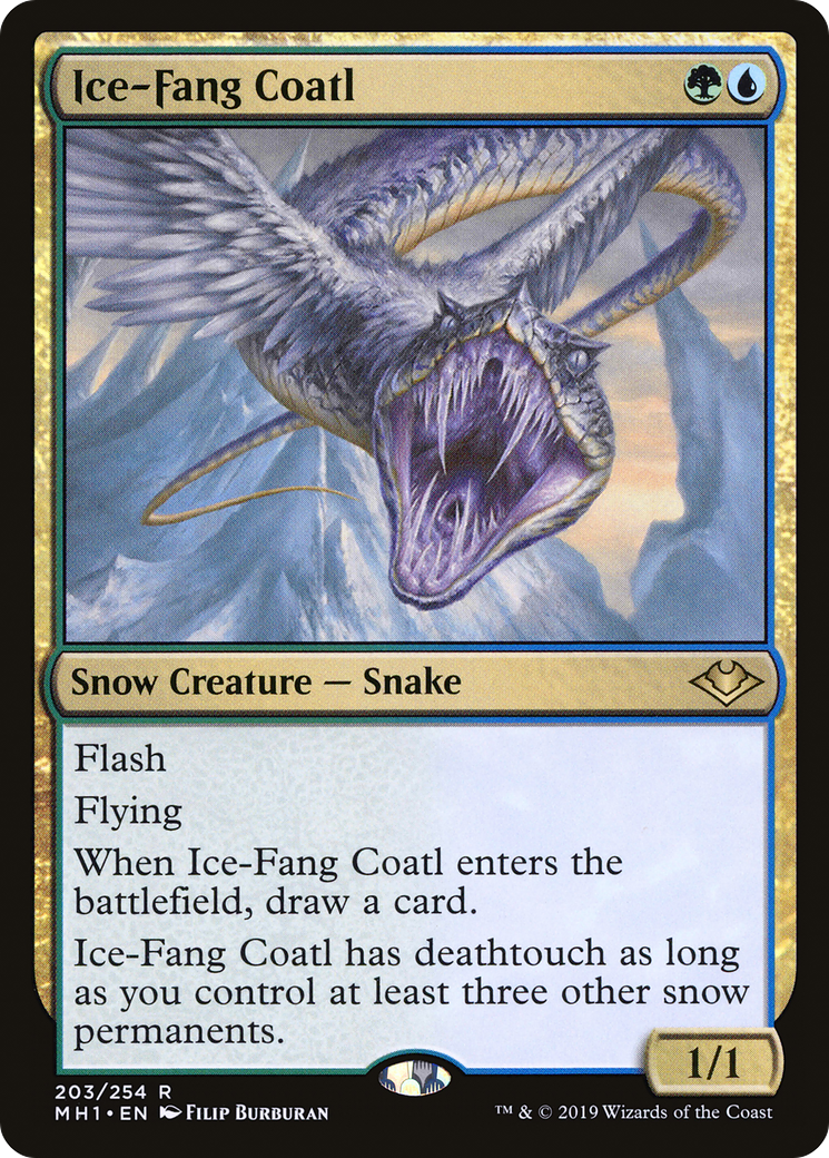 Ice-Fang Coatl (MH1-203) - Modern Horizons Foil