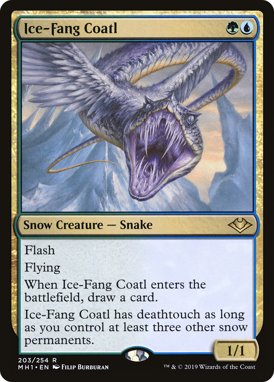 Ice-Fang Coatl (MH1-203) - Modern Horizons Foil