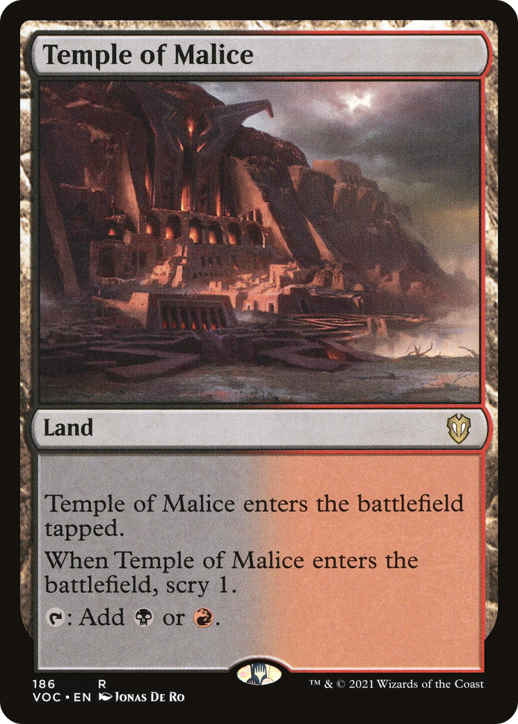 Temple of Malice (VOC-186) - Crimson Vow Commander