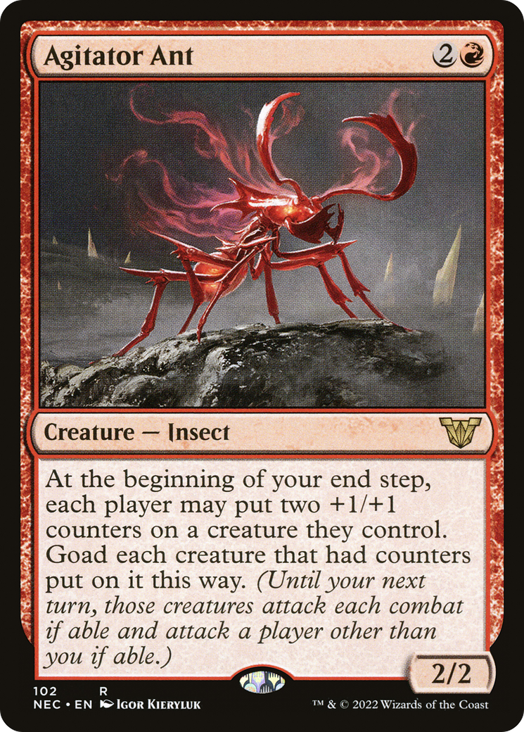 Agitator Ant (NEC-102) - Neon Dynasty Commander