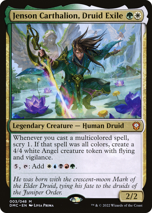 Jenson Carthalion, Druid Exile (DMC-003) - Dominaria United Commander Foil