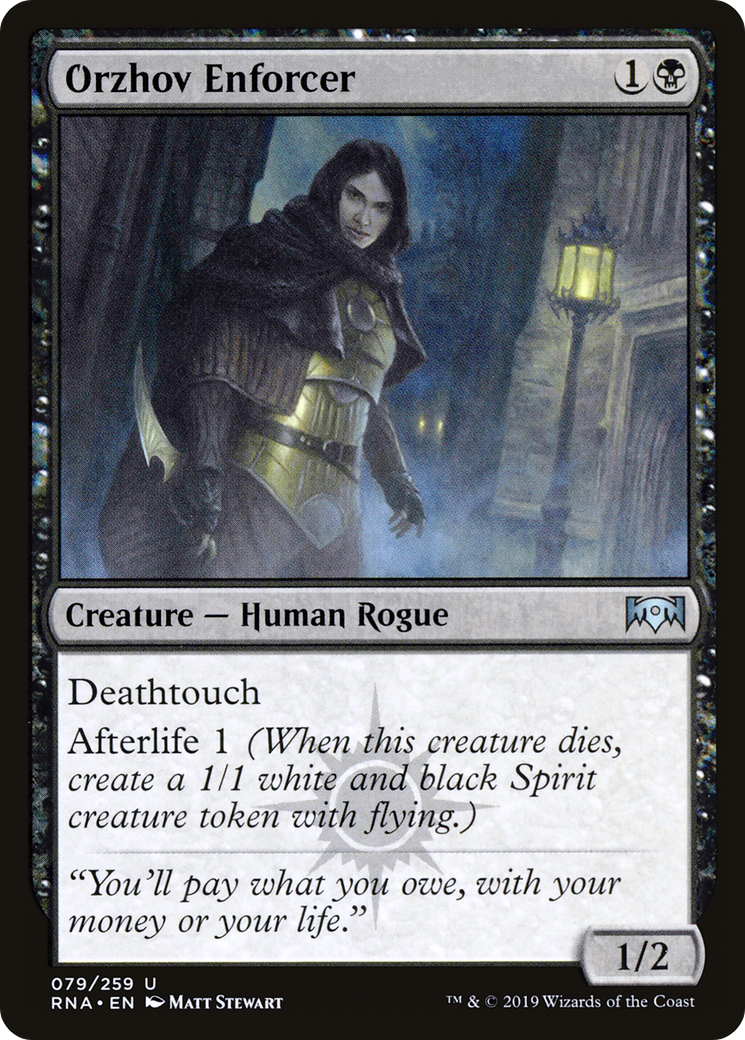 Orzhov Enforcer  (RNA-079) - Ravnica Allegiance Foil