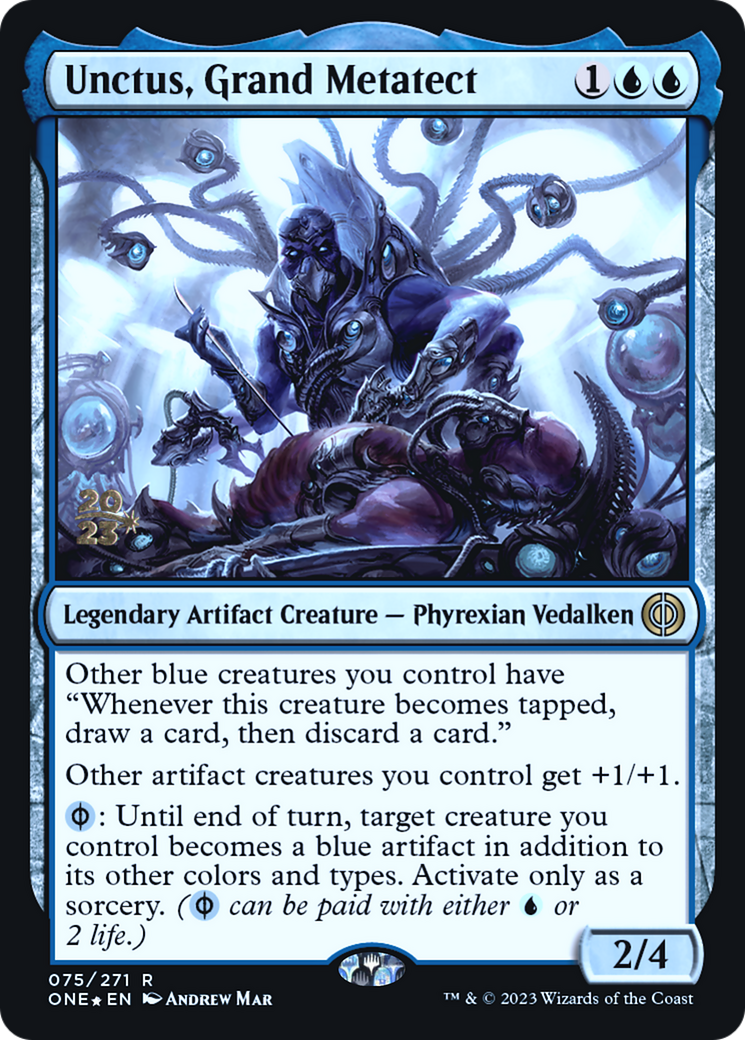 Unctus, Grand Metatect (PONE-75S) - Phyrexia: All Will Be One Promos Foil