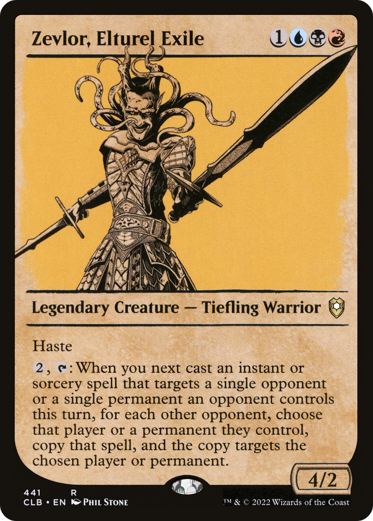 Zevlor, Elturel Exile (CLB-441) - Commander Legends: Battle for Baldur's Gate: (Showcase) Foil