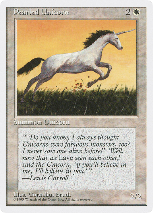 Pearled Unicorn (4ED-039) - Fourth Edition