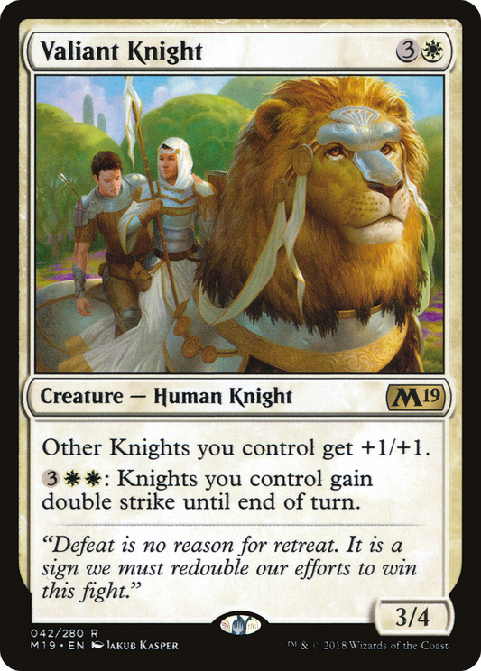 Valiant Knight (M19-042) - Core Set 2019