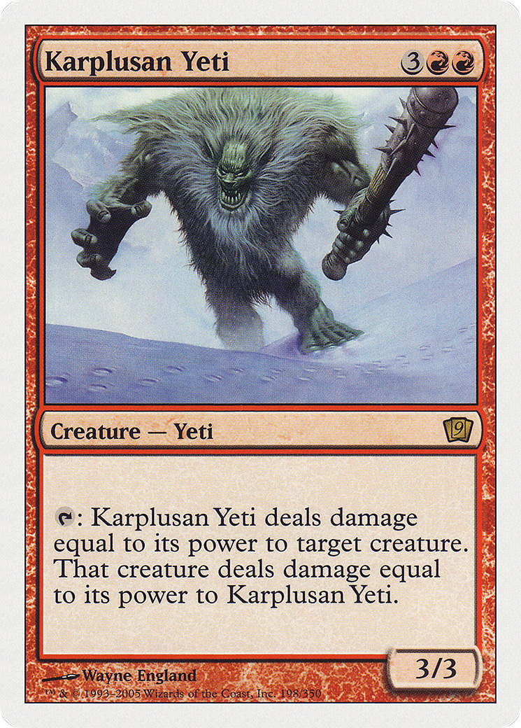 Karplusan Yeti (9ED-198) - Ninth Edition