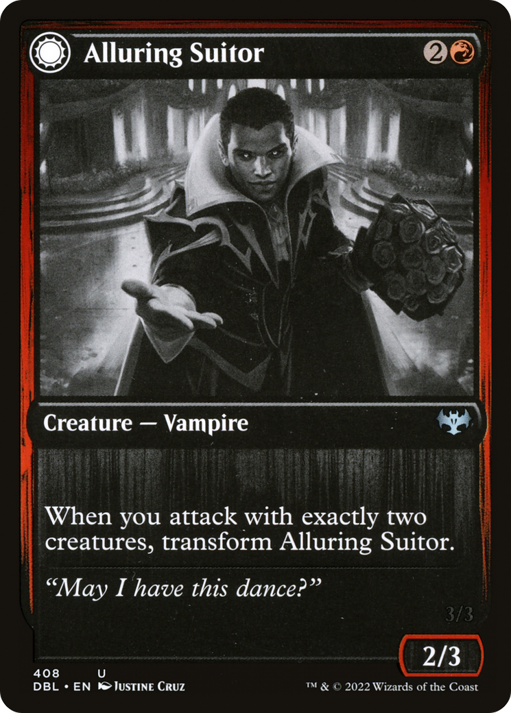 Alluring Suitor // Deadly Dancer (DBL-408) - Innistrad: Double Feature: (Double Faced Transform) Foil