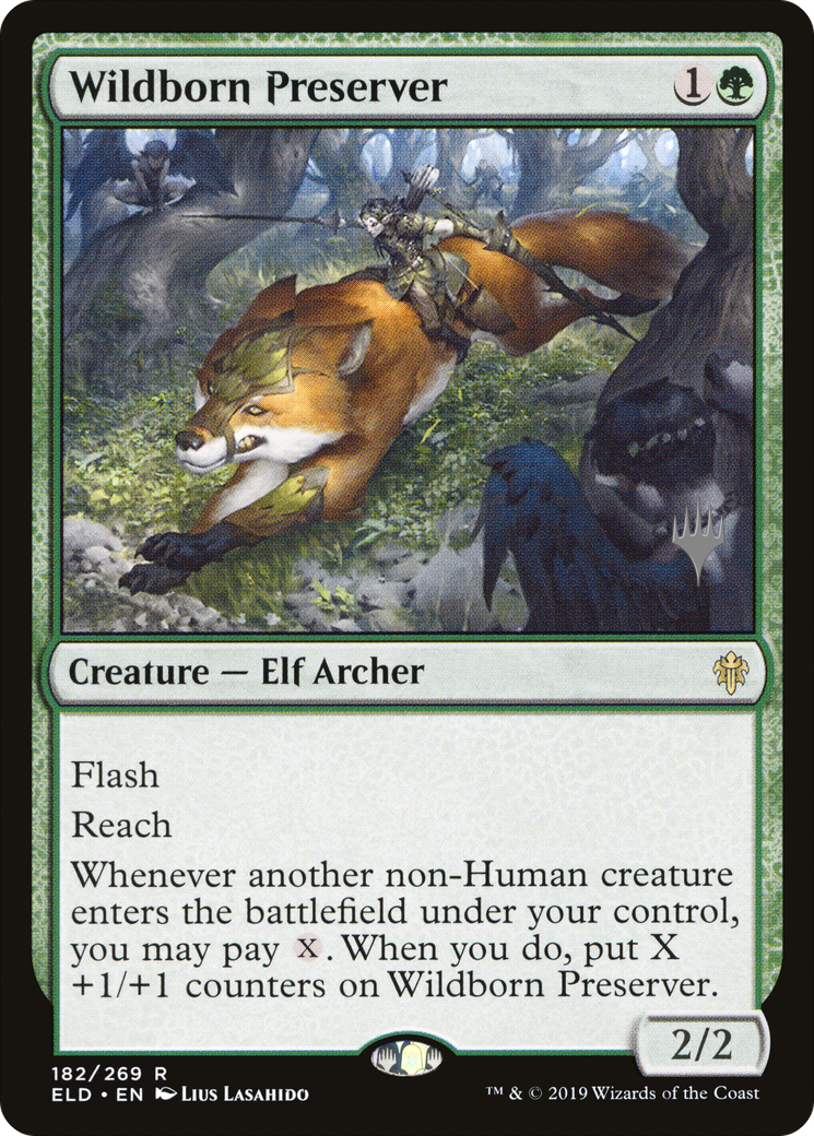 Wildborn Preserver (PPELD-182) - Throne of Eldraine Promos (Promo Pack)