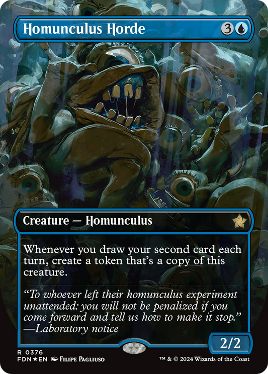 Homunculus Horde (FDN-376) - Foundations (Borderless) Foil