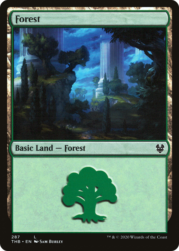 Forest (THB-287) - Theros Beyond Death Foil