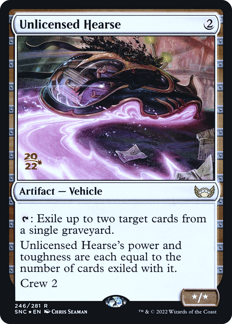 Unlicensed Hearse (PSNC-246S) - Streets of New Capenna Promos Foil