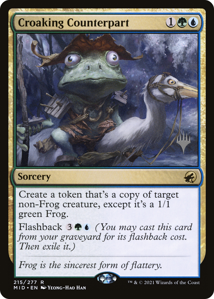 Croaking Counterpart (PPMID-215P) - Innistrad: Midnight Hunt Promos (Promo Pack)