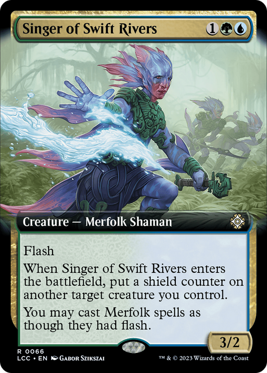 Singer of Swift Rivers (LCC-066) - The Lost Caverns of Ixalan Commander: (Extended Art)