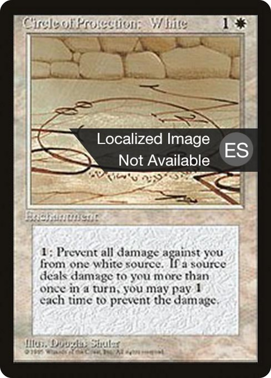 Circle of Protection: White (4BB-018) - Fourth Edition Foreign Black Border