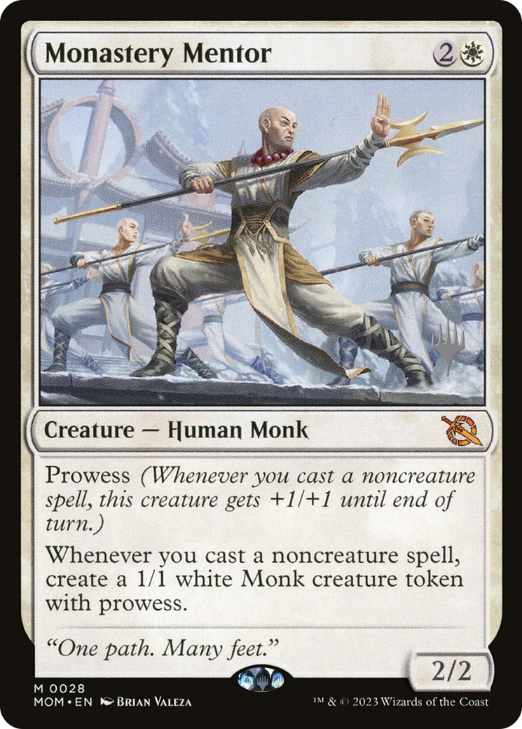 Monastery Mentor (PMOM-28P) - March of the Machine Promos Foil