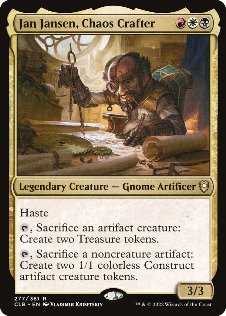 Jan Jansen, Chaos Crafter (CLB-277) - Commander Legends: Battle for Baldur's Gate Foil