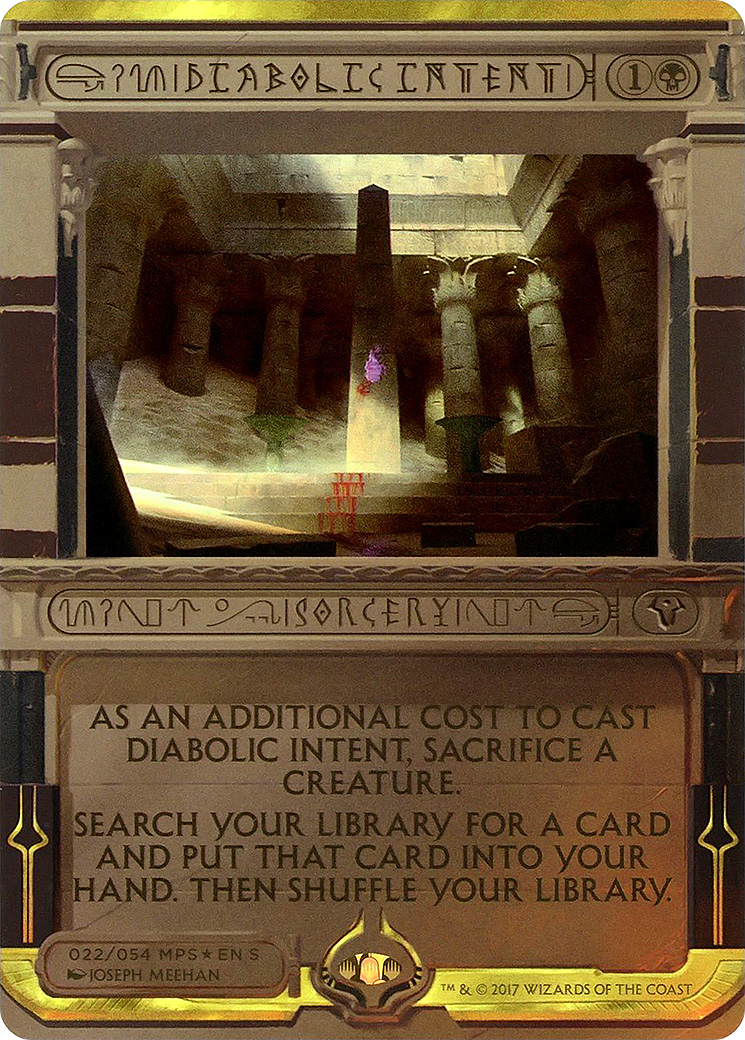 Diabolic Intent (MP2-022) - Amonkhet Invocations (Borderless) Foil