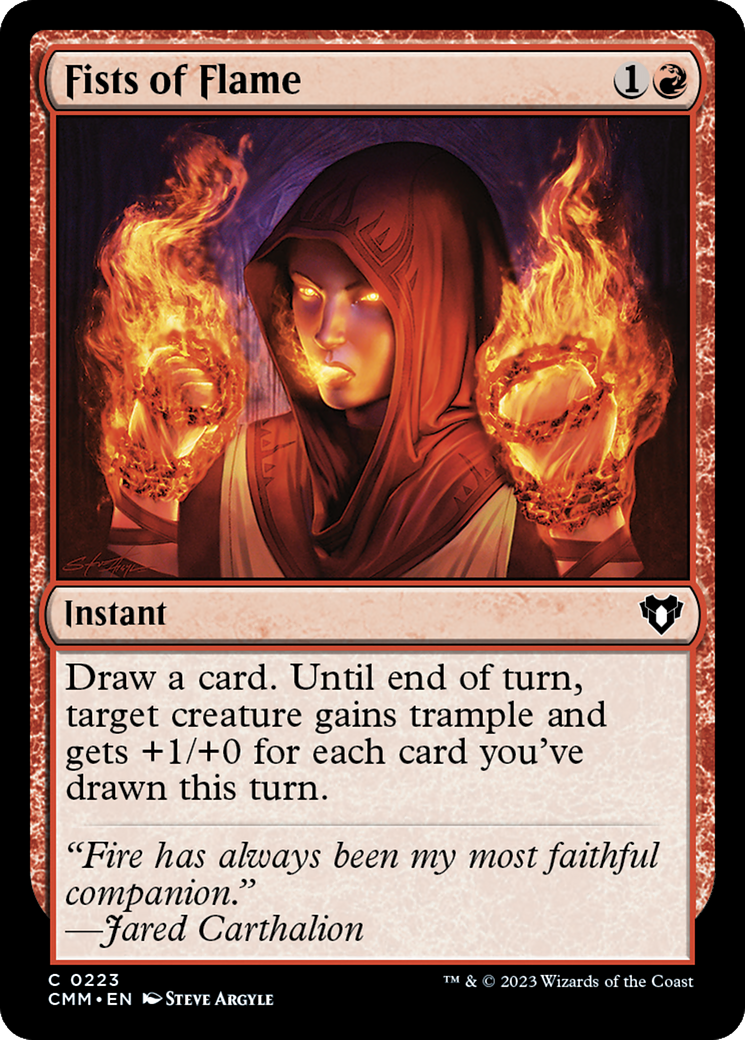 Fists of Flame (CMM-223) - Commander Masters Foil