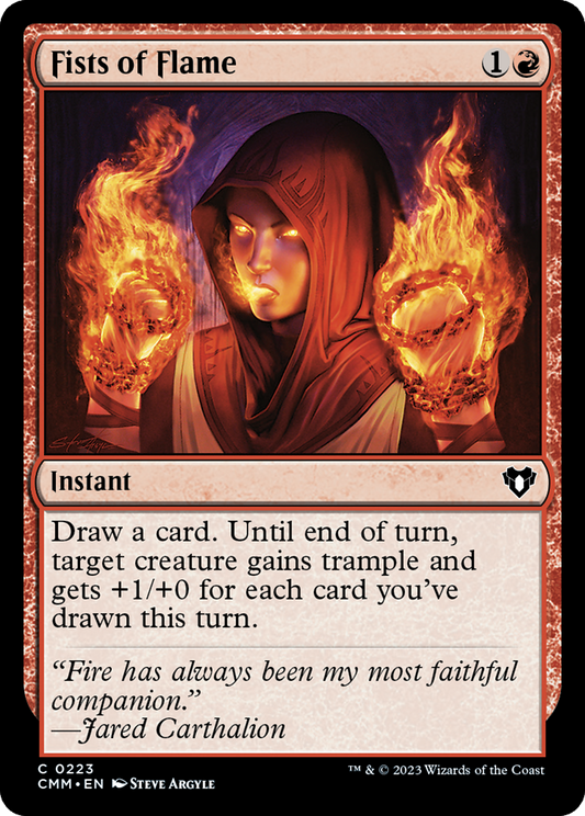 Fists of Flame (CMM-223) - Commander Masters Foil