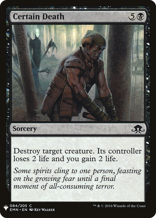 Certain Death (LIST-EMN-84) - The List