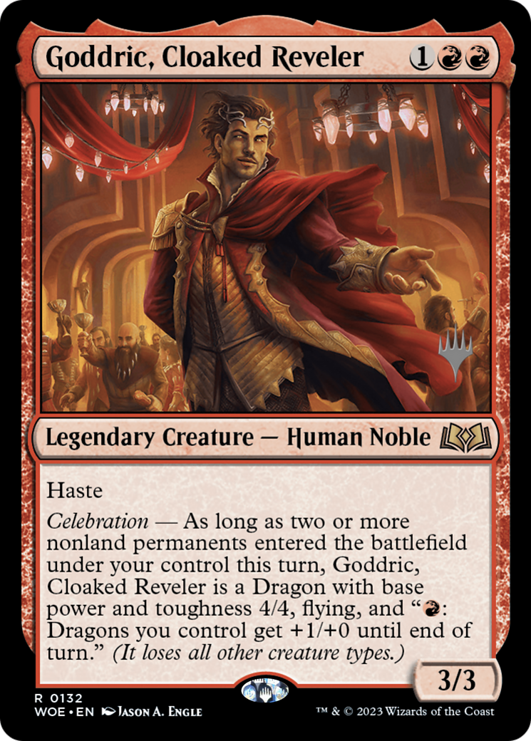 Goddric, Cloaked Reveler (PPWOE-132) - Wilds of Eldraine Promos (Promo Pack)
