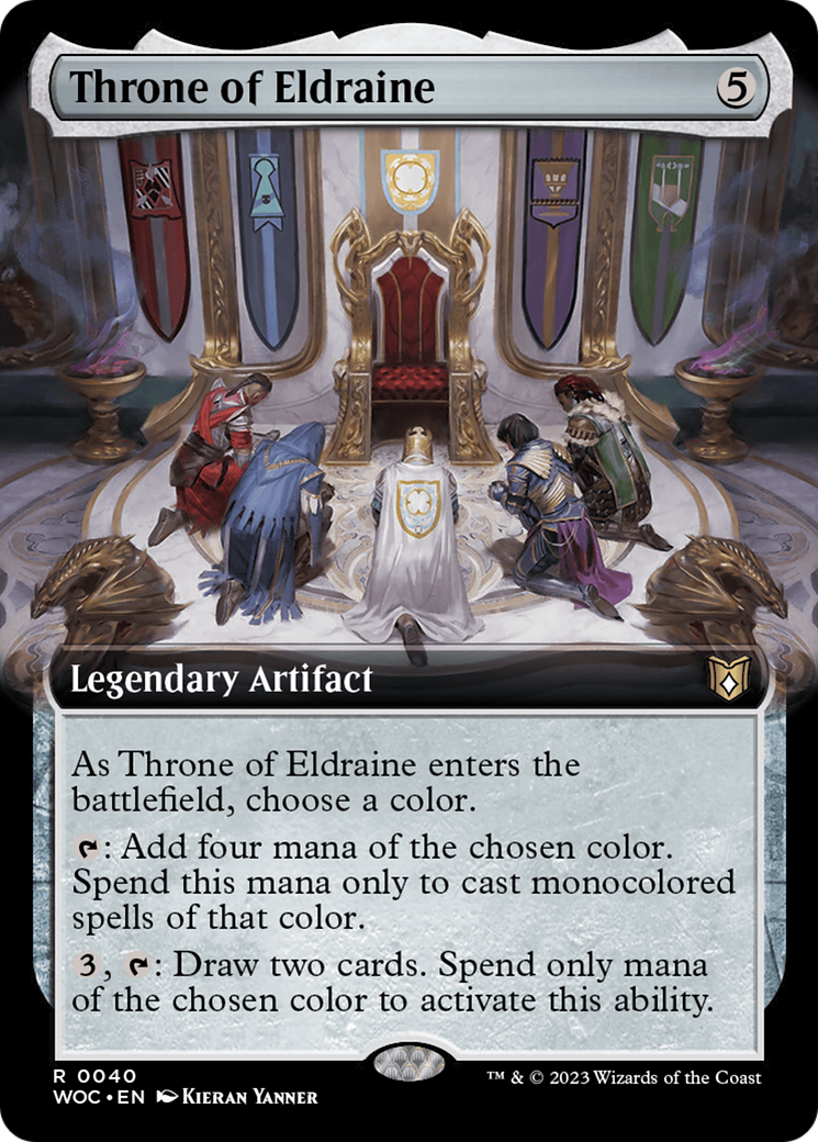 Throne of Eldraine (WOC-040) - Wilds of Eldraine Commander: (Extended Art)