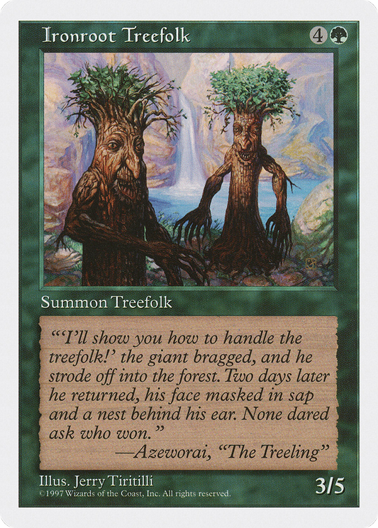 Ironroot Treefolk (5ED-305) - Fifth Edition