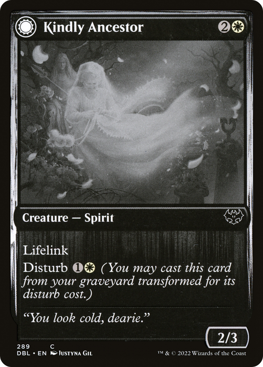 Kindly Ancestor (DBL-289) - Innistrad: Double Feature: (Double Faced Transform)
