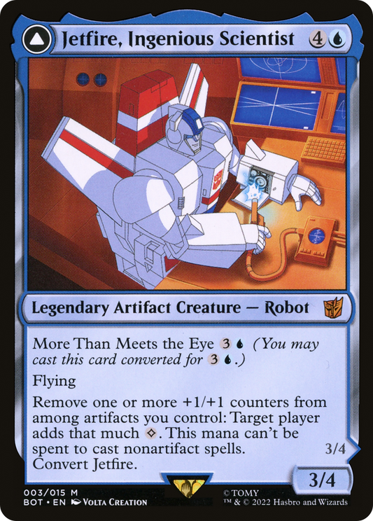 Jetfire, Ingenious Scientist // Jetfire, Air Guardian (BOT-003) - Transformers: (convertdfc) Foil