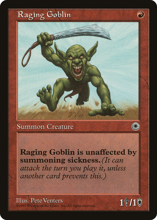 Raging Goblin (POR-145†) - Portal