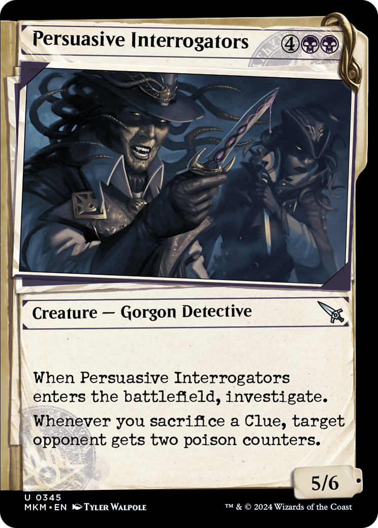 Persuasive Interrogators (Showcase)  (MKM-345) - Murders at Karlov Manor: (Showcase) Foil