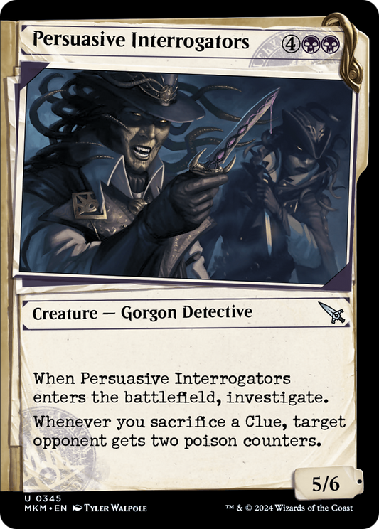 Persuasive Interrogators (Showcase)  (MKM-345) - Murders at Karlov Manor: (Showcase) Foil