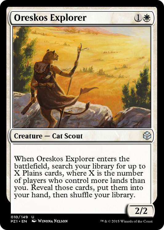 Oreskos Explorer (PZ1-010) - Legendary Cube Prize Pack Foil