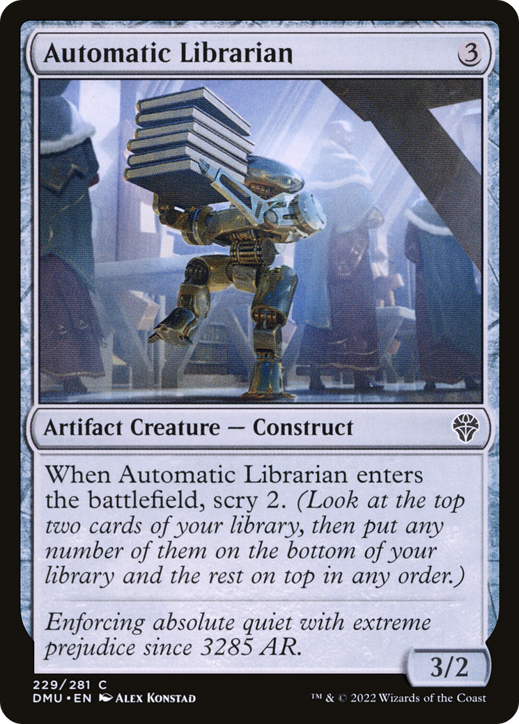 Automatic Librarian (DMU-229) - Dominaria United Foil