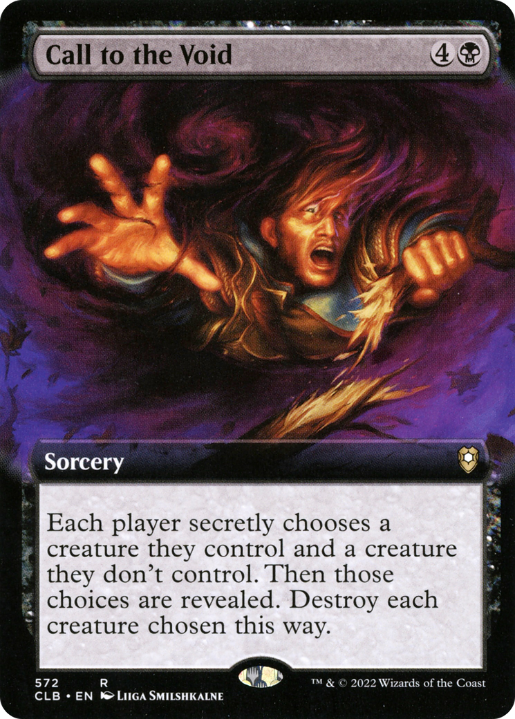 Call to the Void (CLB-572) - Commander Legends: Battle for Baldur's Gate: (Extended Art) Foil