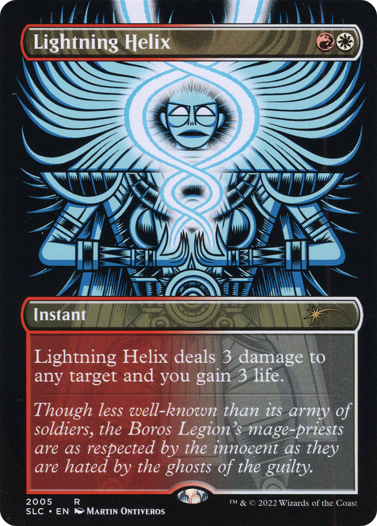 Lightning Helix  (Borderless)(SLC-2005) - Secret Lair 30th Anniversary Countdown Kit Foil
