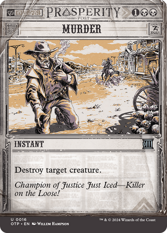 Murder  (Borderless)(OTP-016) - Breaking News: (Showcase) Foil