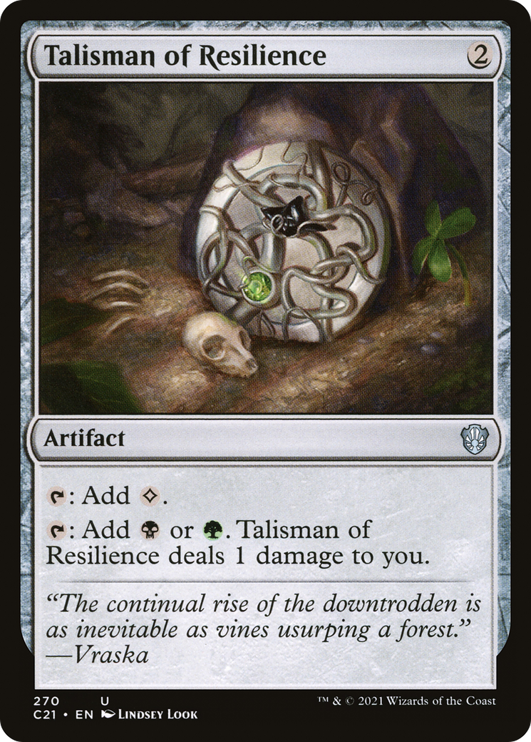 Talisman of Resilience (C21-270) - Commander 2021