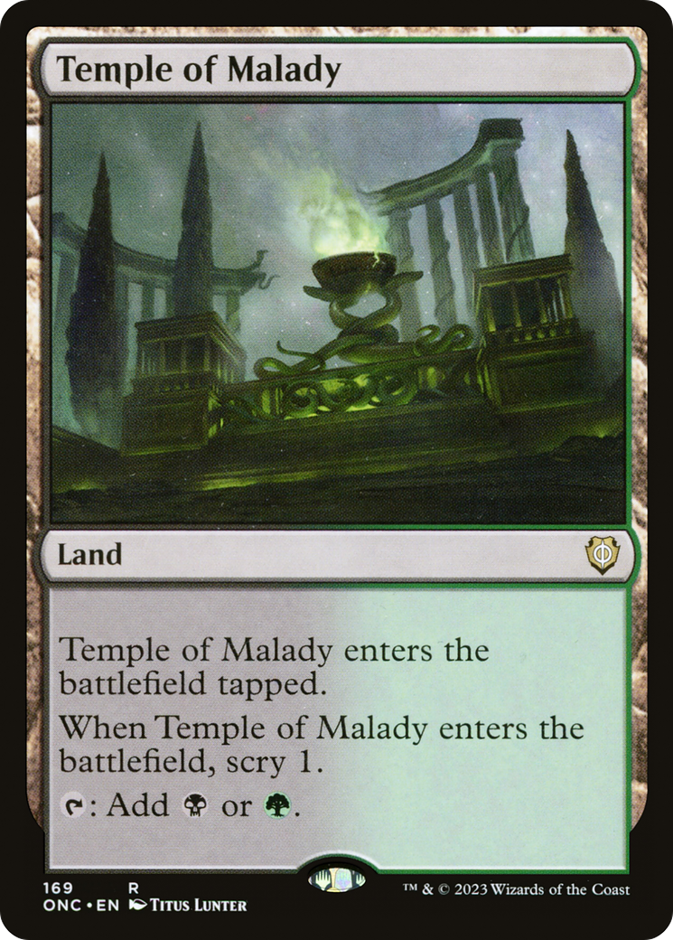 Temple of Malady (ONC-169) - Phyrexia: All Will Be One Commander