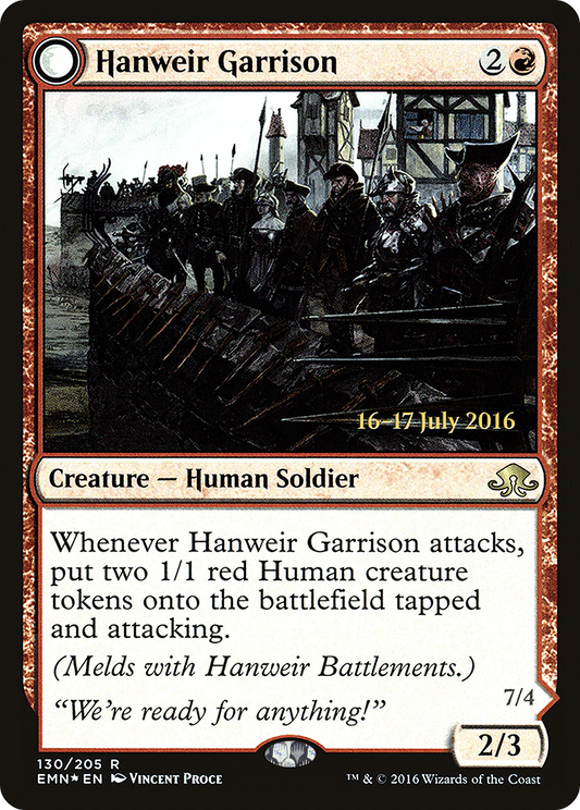 Hanweir Garrison (PEMN-130AS) - Eldritch Moon Promos: (mooneldrazidfc) Foil