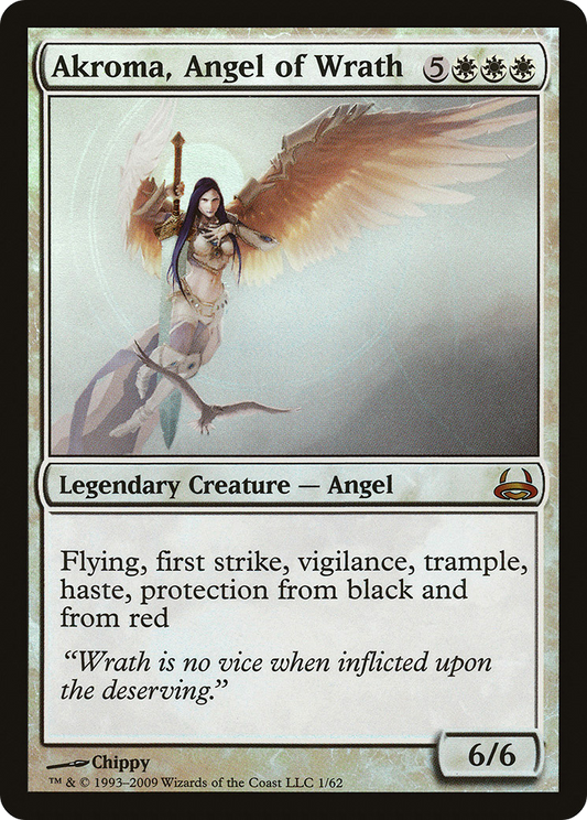 Akroma, Angel of Wrath (DDC-001) - Duel Decks: Divine vs. Demonic Foil