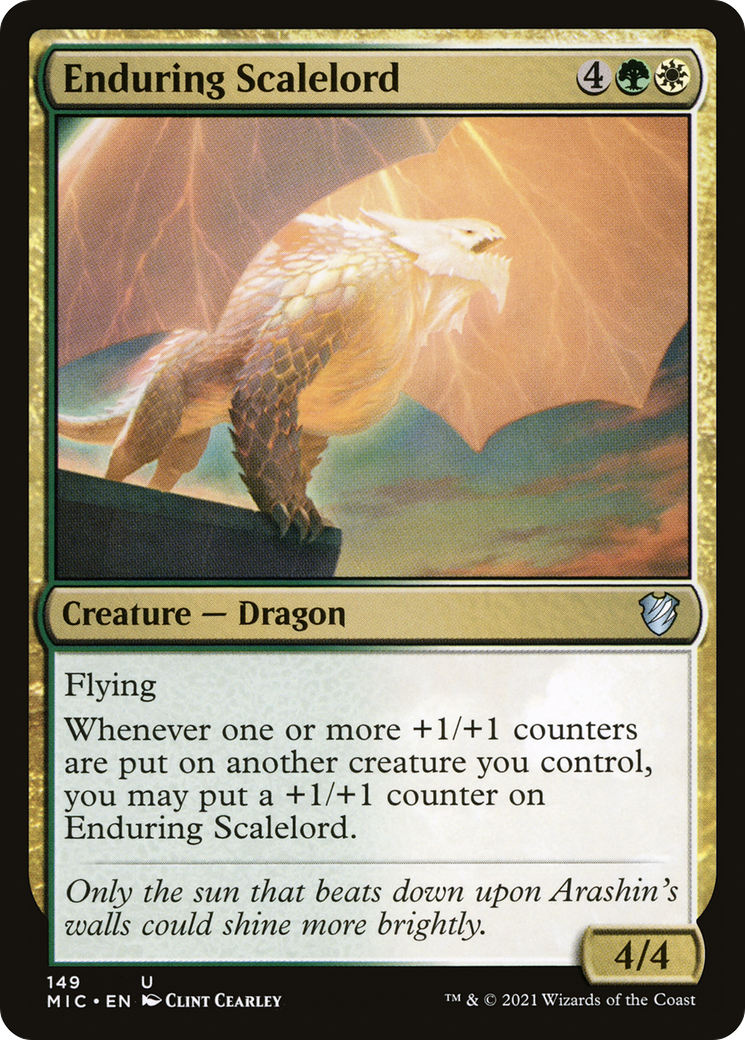 Enduring Scalelord (MIC-149) - Midnight Hunt Commander