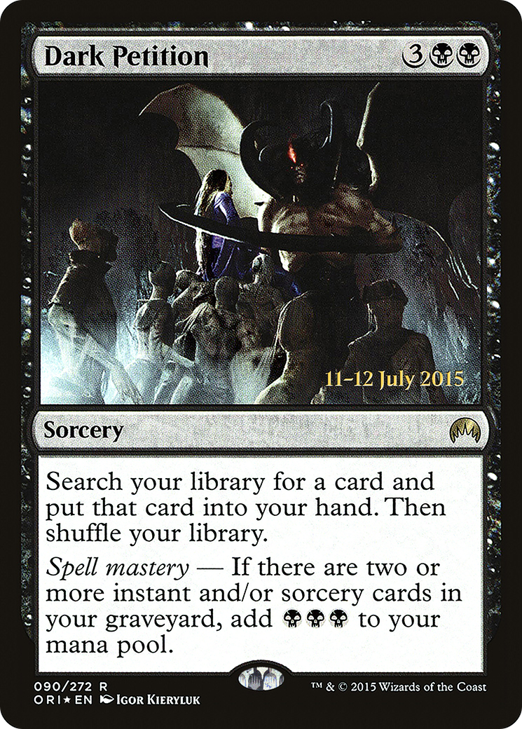 Dark Petition (PRE-90S) - Magic Origins Promos (Prerelease) Foil