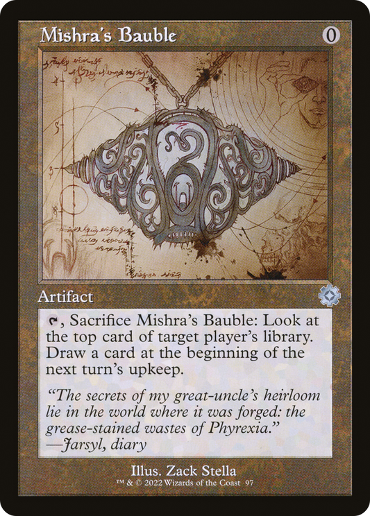 Mishra's Bauble (Schematic) (BRR-097) - The Brothers' War Retro Artifacts Foil