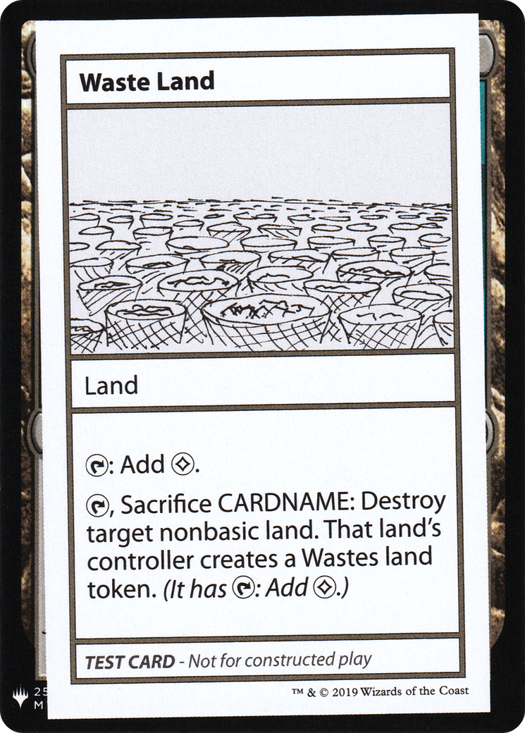 Waste Land (CMB1-121) - Mystery Booster Playtest Cards 2019