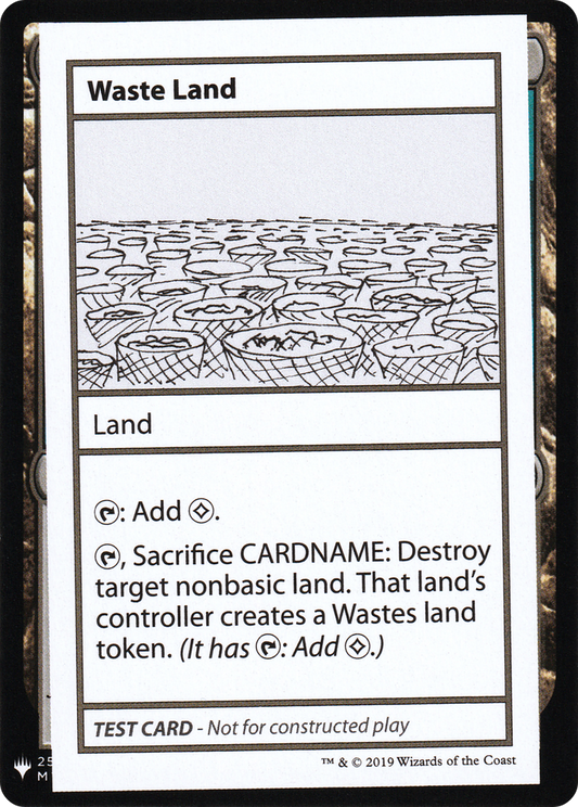 Waste Land (CMB1-121) - Mystery Booster Playtest Cards 2019