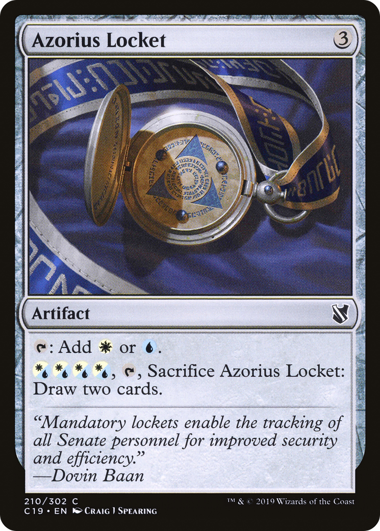 Azorius Locket (C19-210) - Commander 2019